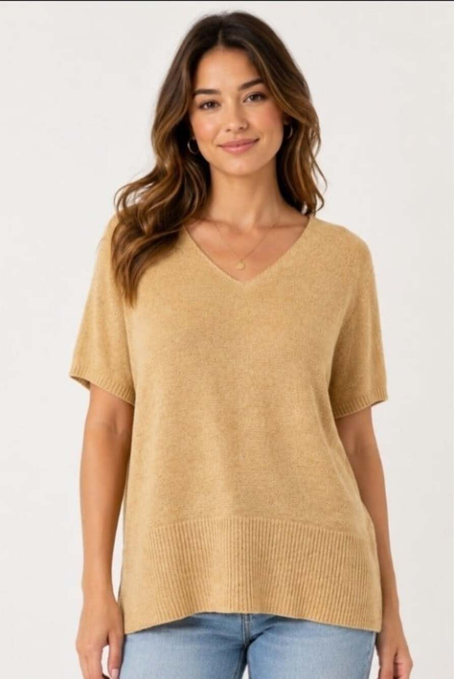 Emma James Blouse Women Plus Sz 1X  Colonial Safari Short Sleeve Top NWT T60